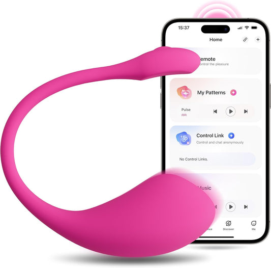 LOVENSE Lush 2 Remote Vibrator with App. Long Distance Remote Controlled G-spot Stimulator Egg Vibrators Bluetooth Adult Sex Toys & Games Powerful Vibrations for Women Couples Discreet Pleasure