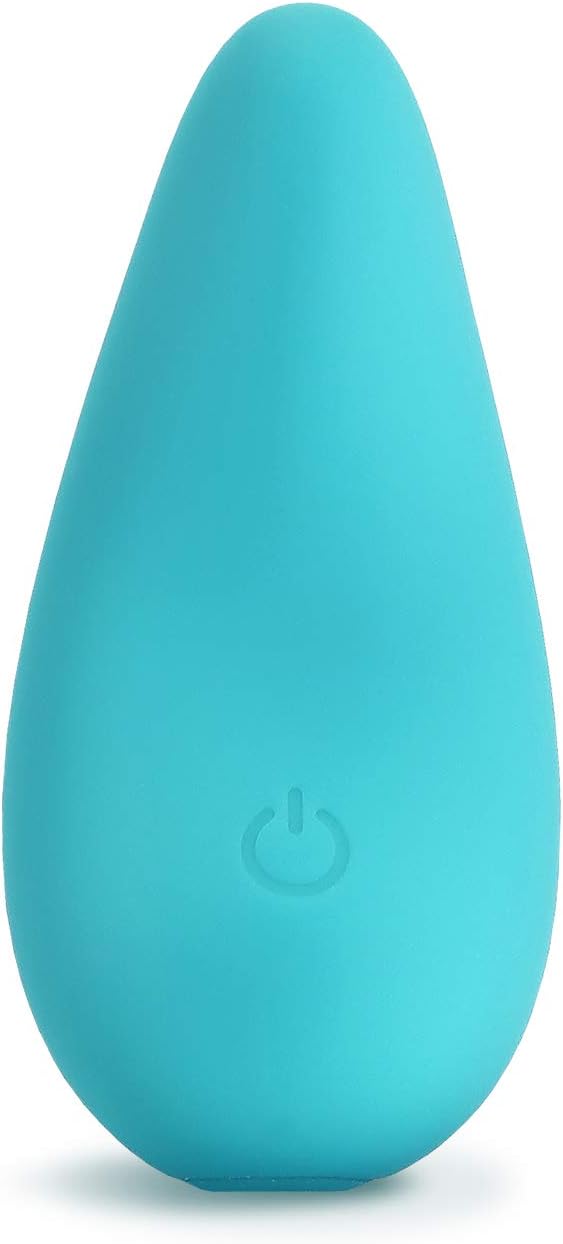 เครื่องสั่น plusOne Mini สำหรับผู้หญิง - ผลิตจากซิลิโคนที่ปลอดภัยต่อร่างกาย กันน้ำได้ 100% ชาร์จผ่าน USB ได้ - เครื่องนวดส่วนตัวพร้อมการตั้งค่าการสั่น 10 แบบ สีเขียวอมฟ้า
