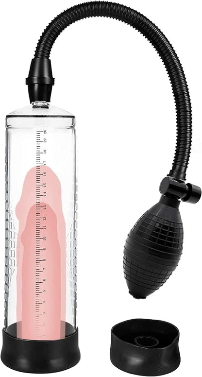 Men's Vacuum Pump Plus Pump Men's Enhanced Growth Pump 118511T Pen Cup Stable Professional Set Solid Vacuum Pump Home Performance Pump (Transparent/BB)