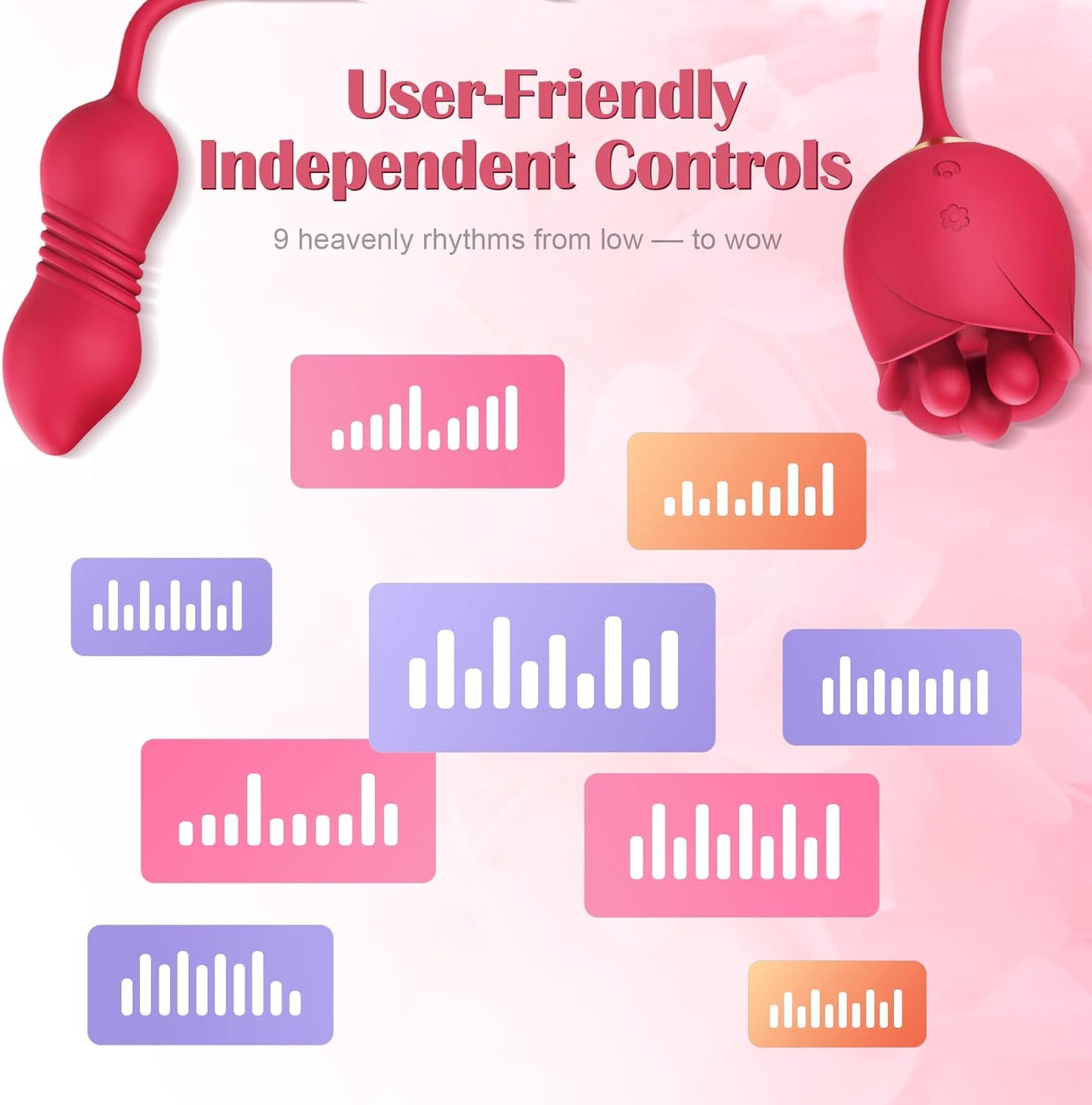 Sex Toys Rose Dildo Vibrator - Rose Sex Toy Thrusting Dildos. Fondling Vibrators Adult Toys. Female Vibrator Clitoris Stimulator. Couples Sexual Pleasure Stimulation Device. Consoladores Vibradores