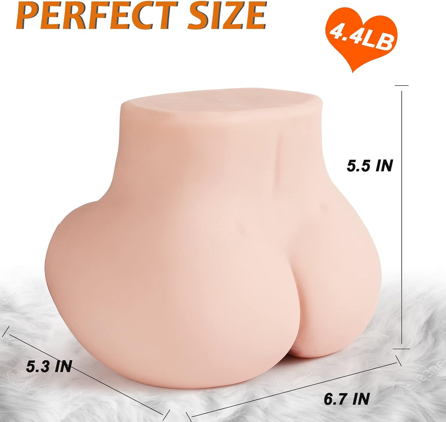 Vibrating Sex Doll Torso - 2Kg Pocket Pussy Ass Male Stroker Adult Realistic Sex Doll Hands Free Stroker Soft Butt Toy for Men with 10 Vibration Modes Sex Dolls Adult Toys for Men Vagina Anal Sex