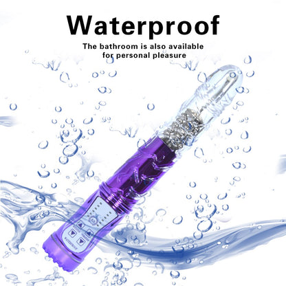 7 Frequency Vibration Female Masturbation Device Vibration Swing Frequency Conversion Black Overlord AV Turn Bead Bar