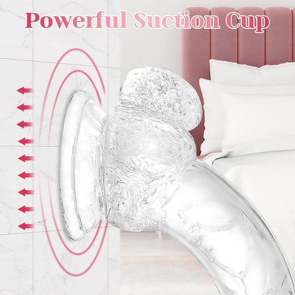 7.3 inch Soft dilod. Dildos.Realistic Dildo. Human Safety Material. with Powerful Suction Cups. Suitable for Women/Men/Gay. Adult Toys for Women or Beginer