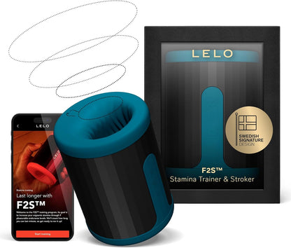 LELO F2S อุปกรณ์ฝึกความทนทานและกระตุ้น 14 รูปแบบ พร้อมแอปและโหมด AI อุปกรณ์ช่วยสำเร็จความใคร่สำหรับผู้ชาย อุปกรณ์สำหรับผู้ชาย ช่วยตัวเองแบบไม่ต้องใช้มือ ปั๊มเพิ่มขนาดเครื่องนวดสั่นของเล่นสำหรับผู้ใหญ่ สีแดง