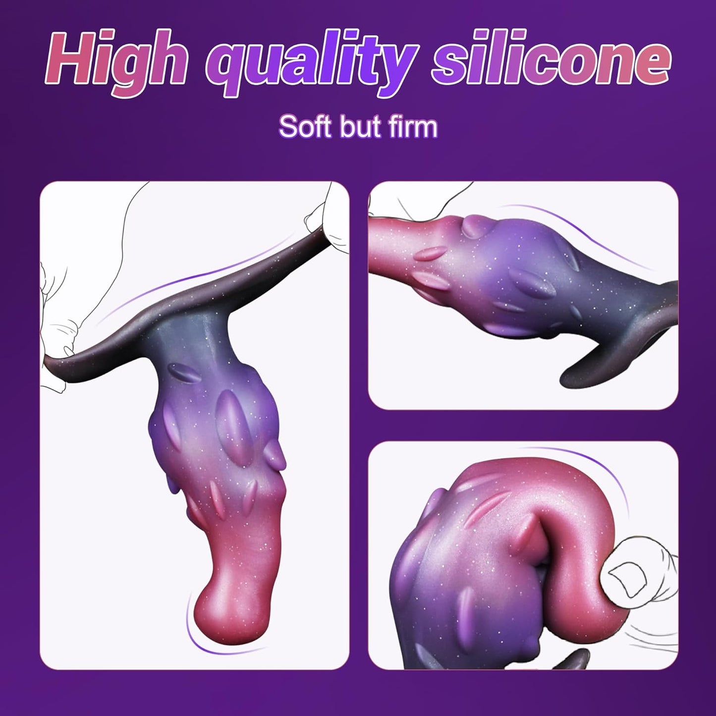Butt Plug Set Anal Plug Prostate Massager. Wearable Anal Training Set Sex Toys Kit with T-Base