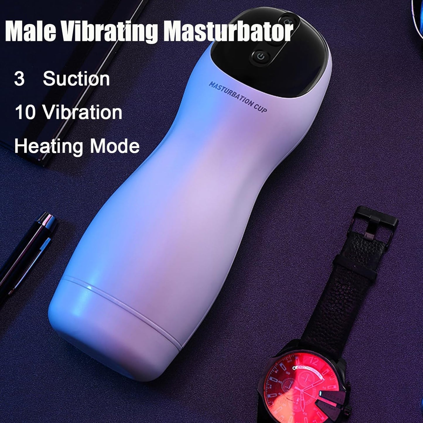 Automatic Male Masturbate Adult Toys Men Male Realistic Stroker with Vibrating & Thrusting Modes Male Vibrating Sucking Pocket Pussy Masturbator Stroking Toy Adult Sex Toys for Men