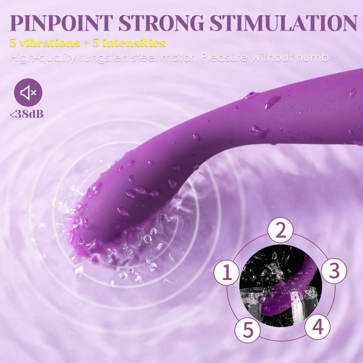 SVAKOM COCO G Spot Vibrator - ภายใน 8 วินาทีถึงจุดสุดยอด เครื่องสั่นรูปนิ้วกันน้ำสำหรับผู้หญิง - เครื่องสั่น 5*5 รูปแบบสำหรับกระตุ้นคลิตอริสและหัวนม - ของเล่นทางเพศสำหรับผู้หญิง