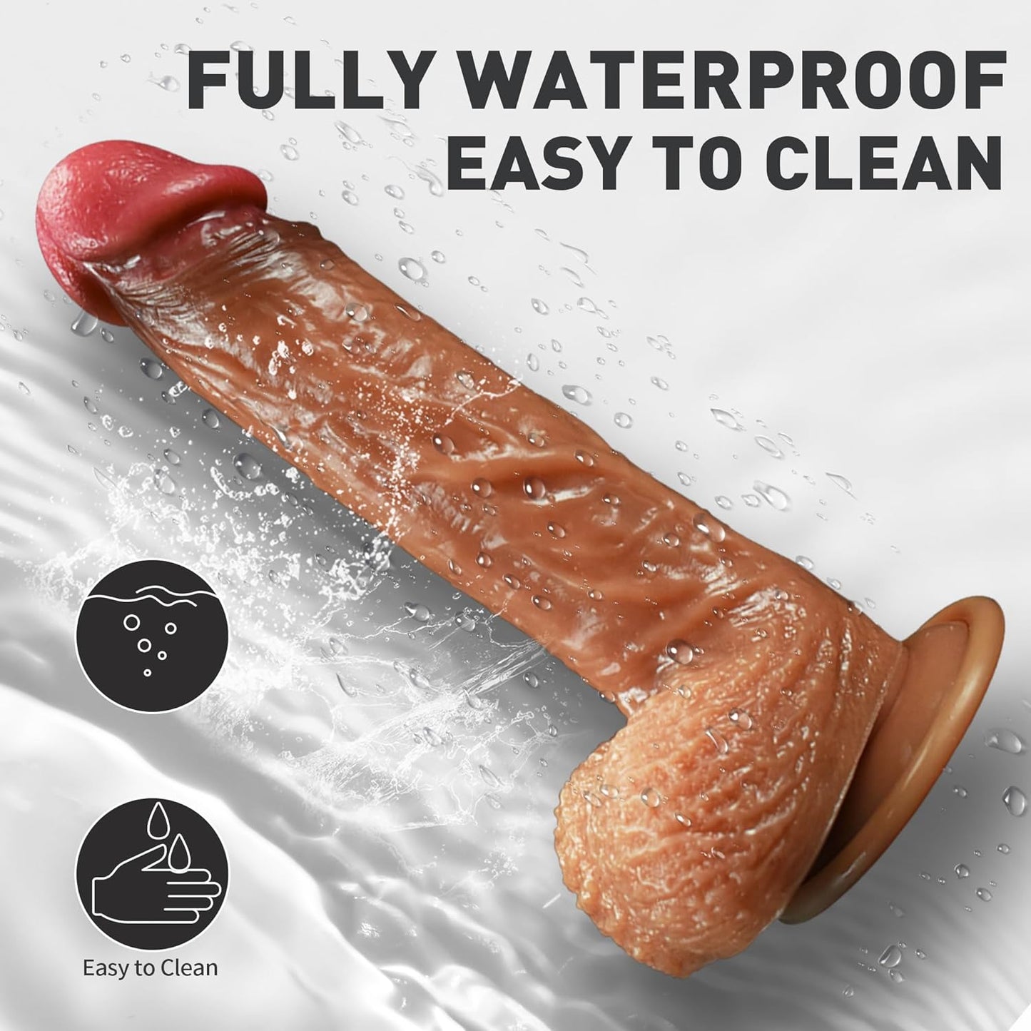 Realistic Squirting Dildo Silicone Ejaculating Dildo. 8.46 Lifelike Suction Cup Dildo for Hands Free Play. Soft Dildo with Curved Shaft and Balls. Adult Sex Toys for Women G Spot and Anal Prostate