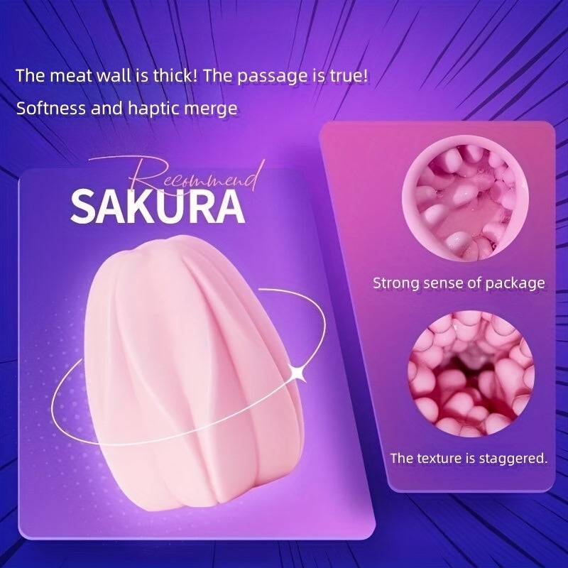 อุปกรณ์ช่วยสำเร็จความใคร่ชาย คอลเลกชัน Cherry Blossom มาพร้อมกล่องเก็บอย่างดี พกพาง่ายเมื่อออกไปข้างนอก ทำความสะอาดง่าย สามารถใช้ซ้ำได้ ภายในเป็นผิวสัมผัส 3 มิติสมจริง นุ่มพิเศษและยืดหยุ่นได้ดี ของเล่นสำหรับผู้ชาย