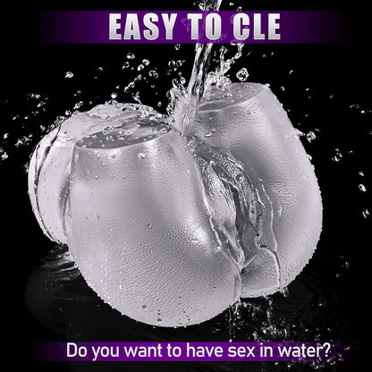 Male Masturbators Sex Toy - Clear Sex Doll for Penis Stroker with Virgin Vagina and Anal. Scaled-Down Size Pocket Pussy Ass with 2 Hole. Flesh Light Blowjob Machine Male Adult Sex Toys & Games. 5.5LB
