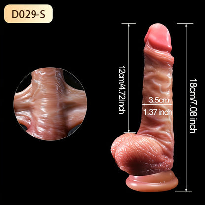 Realistic Penis For Women. Silicone Sliding Foreskin Dildo. Dildos With Strong Suction Cup. Female Sex Toy. Big Feels Like Skin Fake Dick. Adults Erotic Strapon Dildo Anal Sex Toys For Couples Male & Female & Gays