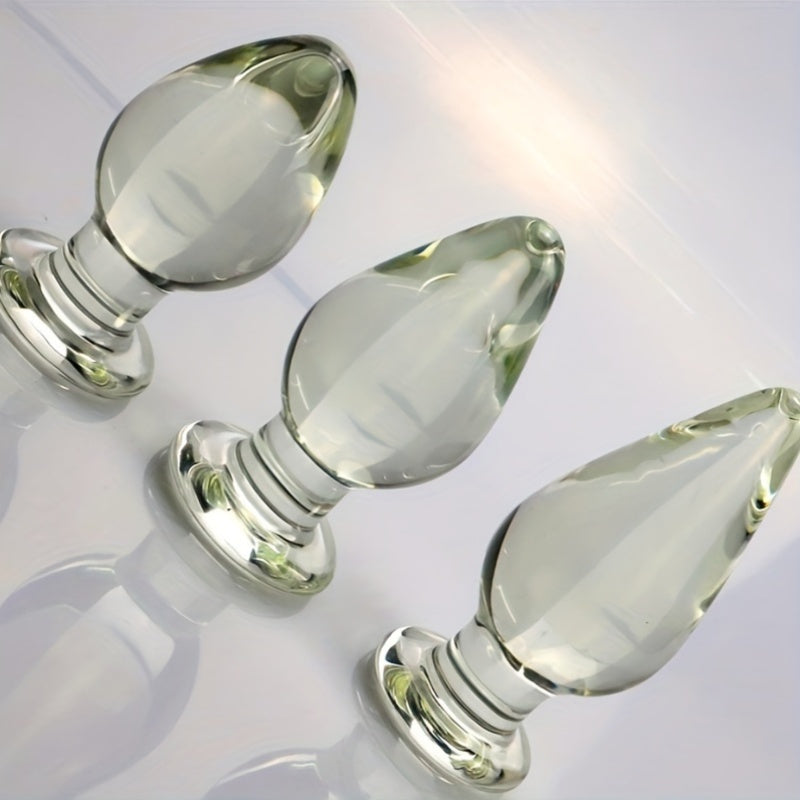 5cm Glass Anal Plug for Adult Use. Female and Male Anal Expansion. Masturbation. and Sexual Intercourse Products