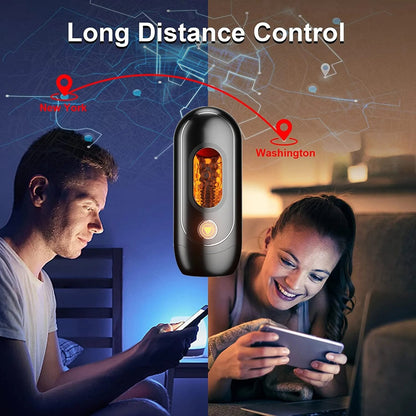 APP Automatic Control Male Masturbator Cup Blowjob Sex Toys Vagina Masturbation Vibrating Pussy Exerciser Cock Delay Ejaculation