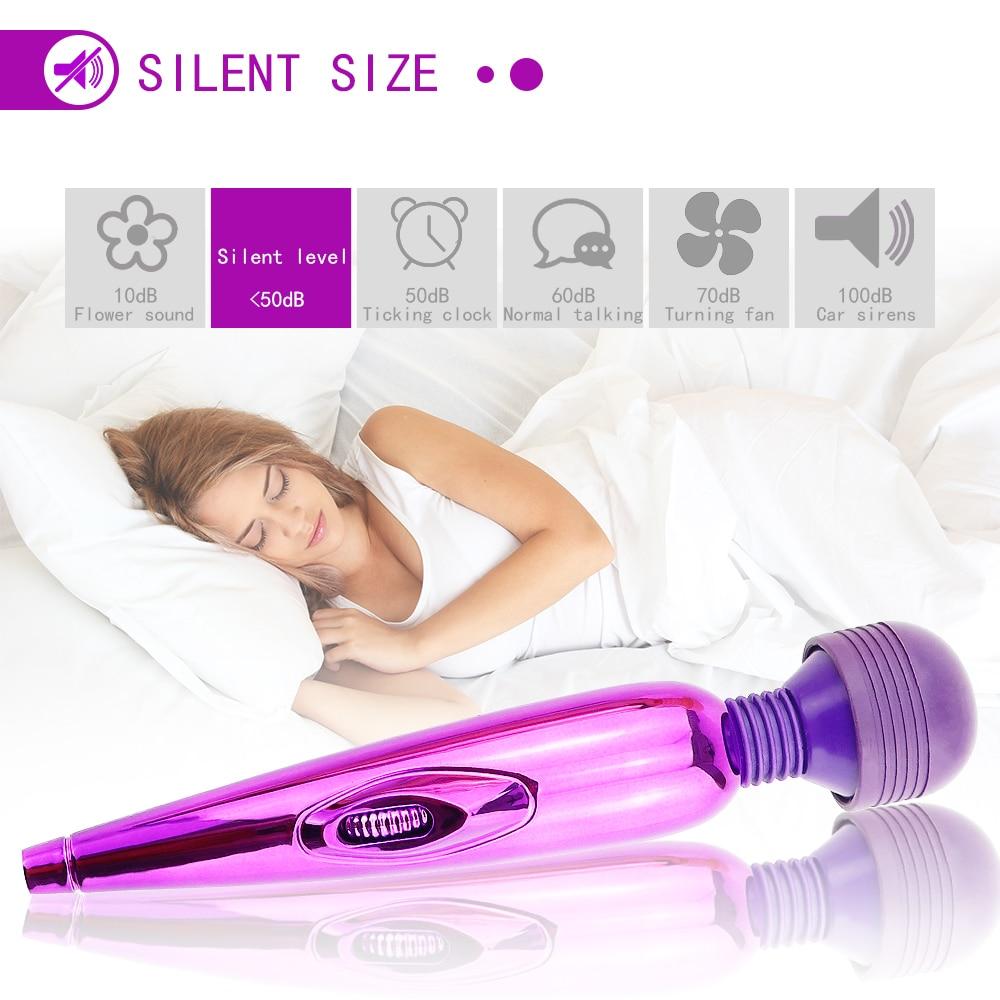 AV Vibrator Rechargeable Magic Wand เครื่องนวดคลิทอริสแบบชาร์จไฟได้ เครื่องกระตุ้นจุดซ่อนเร้นสำหรับผู้หญิง ของเล่นทางเพศสำหรับผู้ใหญ่สำหรับผู้หญิง
