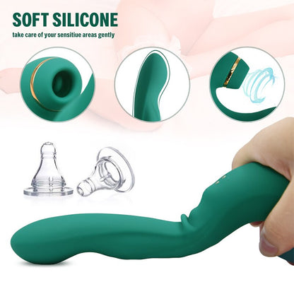 Abhoth Female Vibrator Sex Toys Sucking Vibrator 10 Frequency Vibration + Sucking G Spot Stimulation Masturbator Adult Products