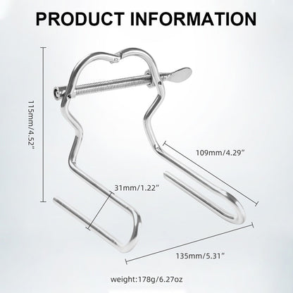 Adjustable Stainless Steel Anal Expander Vaginal Speculum BDSM Slave Anus Pussy Dilator Anal Toys Anal Vagina Enema Sex Products