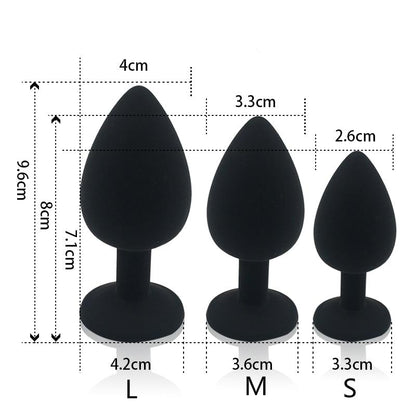 Adult Game Silicone Anal Plug Jewelry Dildo Vibrator Sex Toys for Woman Prostate Massager Bullet Vibrador Butt Plug For Men Gay