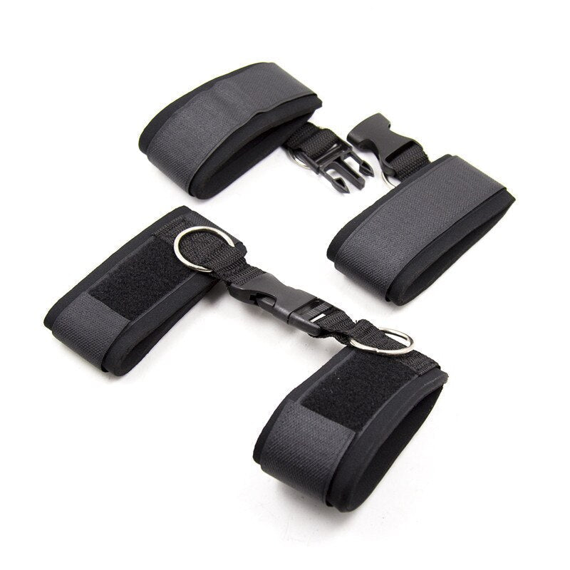 Adult Games Slave Sex Toys for Woman BDSM Bondage Restraints Adjustable Handcuffs Ankle Nylon Straps Fetish Couples Sex Products
