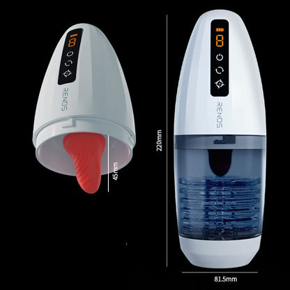 Aeclove อัตโนมัติ Vibrators สำหรับชาย Masturbation พ็อกเก็ตช่องคลอดของเล่นสำหรับชายเกย์ที่มีประสิทธิภาพญี่ปุ่นดูดลิ้น Masturbator