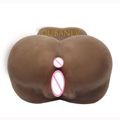 Adult Black Rubber Leather Silicone Masturbation Tools Male Big Ass Artificial Vagina Cat Chest Sex Toy Suppliesxxx