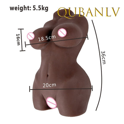 Adult Black Rubber Leather Silicone Masturbation Tools Male Big Ass Artificial Vagina Cat Chest Sex Toy Suppliesxxx