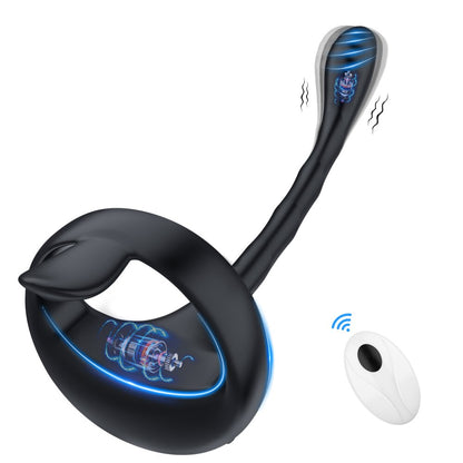 แหวนอวัยวะเพศชาย Anal Butt Plug ชายต่อมลูกหมากนวด App รีโมทคอนโทรลไร้สายระยะไกล Cockring Vibrator Masturbator ผู้ใหญ่เซ็กซ์ทอยสำหรับชาย