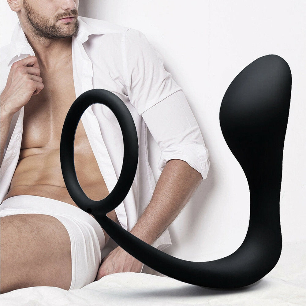 Anal Plug ชายต่อมลูกหมากนวด Cock แหวน Anal ปลั๊ก Dildo G-Spot Butt Plug ผู้ใหญ่ของเล่น Anal ของเล่นสำหรับผู้หญิง Man เกย์ Sex Shop