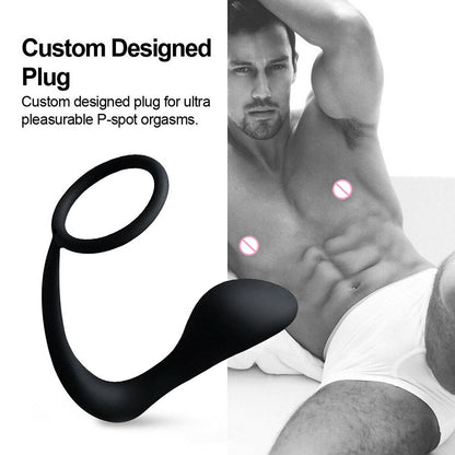 Anal Plug ชายต่อมลูกหมากนวด Cock แหวน Anal ปลั๊ก Dildo G-Spot Butt Plug ผู้ใหญ่ของเล่น Anal ของเล่นสำหรับผู้หญิง Man เกย์ Sex Shop
