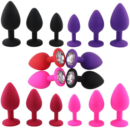 Anal Plug Sex Toys Silicone Butt Plug Dildo Vibrator Women/Men Anal Toys Intimate Goods Sex Toys for Women Gay Butt Plug