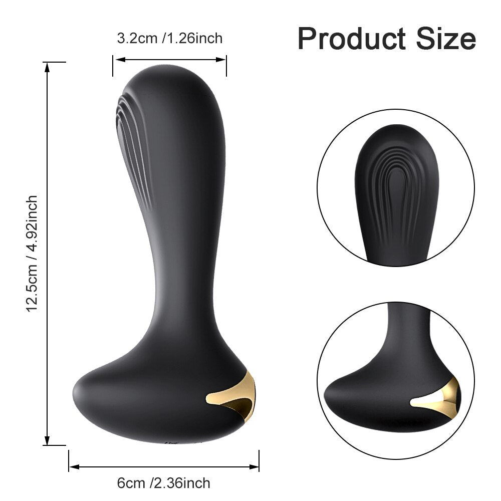 Anal Plug Vibrator หญิงเร้าอารมณ์ Butt Plug สำหรับผู้หญิงชายหญิง Buttplug ซิลิโคนเซ็กซ์ทอยสำหรับ Man หรือเกย์