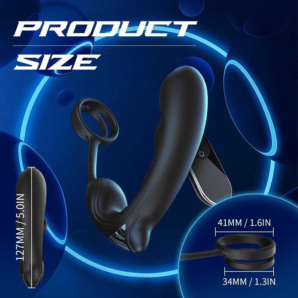 นวดต่อมลูกหมาก, Anal Plug Vibrator, ของเล่นทางเพศสำหรับผู้ชาย, รีโมท Butt Plug, ชะลอการหลั่ง, แหวนรัดองคชาต, ผู้ช่วยสำเร็จความใคร่ชาย, ของเล่นทางเพศสำหรับผู้ใหญ่