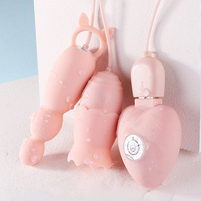 ของเล่นทางเพศสำหรับผู้หญิง จุกเสียบก้นไวเบรเตอร์ ไวเบรเตอร์ลิ้น กระตุ้นจุดเสียว หัวนมดูด พลังงาน USB นวดจุด G ไข่สั่น