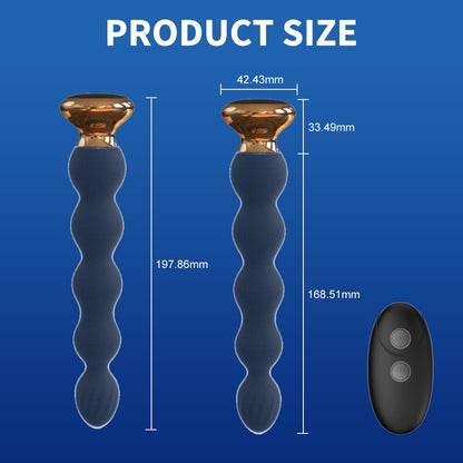 รีโมทคอนโทรลไร้สาย Anal Vibrator สำหรับผู้หญิงลูกปัด Anal นวดต่อมลูกหมาก Butt Plug กระตุ้นเซ็กซ์ทอยสำหรับชายหญิงคู่