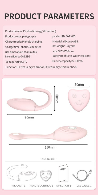 ไข่สั่นไข่สั่นสำหรับกระโดดไข่ไร้สายรีโมทคอนโทรลไฟฟ้าช็อต Anal Clitoris กระตุ้นผลิตภัณฑ์สำหรับผู้ใหญ่เซ็กซ์ทอย