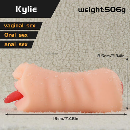 ช่องคลอด Anal อมควยของเล่นสำหรับผู้ใหญ่หีคู่มือเพศเร้าอารมณ์เครื่องที่สมจริงช่องปากด้วยลิ้นชายอวัยวะเพศชาย Masturbators