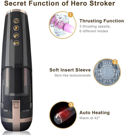 Automatic Piston Telescopic Rotation Male Masturbator Cup Blowjob Masturbator for Man Penis Sucker Vibrtor Handsfree Sex Machine