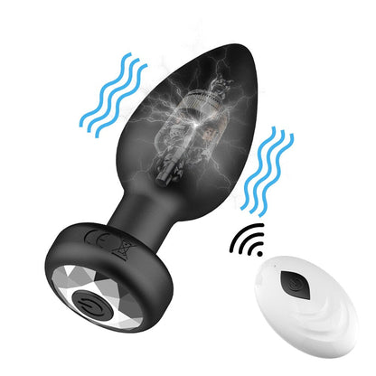 Butt Plug Anal Plug Vibrators Unisex Sex Stopper Wireless Anal Vibrator for Men Women Anal Trainer Sex Toys for Adults 18 Couple
