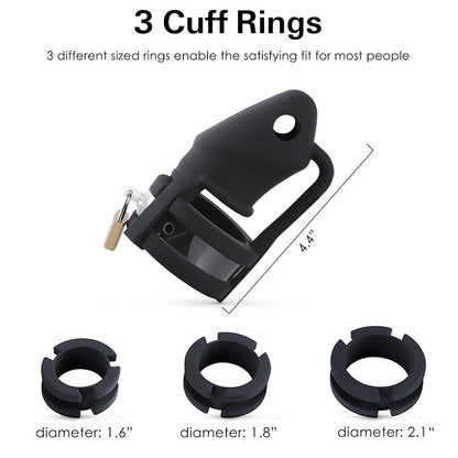 CHASTE BIRD 3D Printed Minus/Plus Cage Male Chastity Device Double-Arc Cuff Penis Ring Cock Belt Erotic Sex Toys for Men