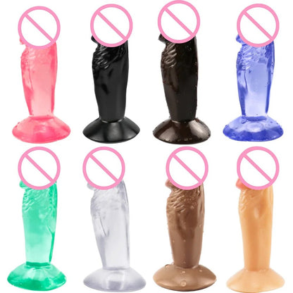 ขนาดเล็ก Dildo Multi-สี Dildos สำหรับผู้หญิงหนา Anal Plug หญิง Masturbator ผู้ใหญ่เซ็กซ์ทอย Juguetes Sexuales ผู้ชายของเล่น
