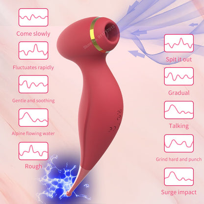 Clit Sucker Vibrator หัวนมที่มีประสิทธิภาพดูด Blowjob Clitoris Stimulator เพศเร้าอารมณ์ของเล่นสำหรับผู้หญิงช่องคลอด Masturbator ผลิตภัณฑ์