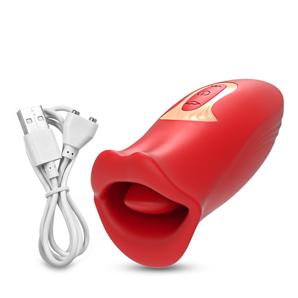 Clit ลิ้นเลีย Vibrator หญิงเซ็กซ์ทอยสำหรับผู้หญิงปากกัด Oral Clitoris Stimulator ดูดหัวนมการสำเร็จความใคร่อุปกรณ์ช่วยตัวเองสำหรับผู้หญิง