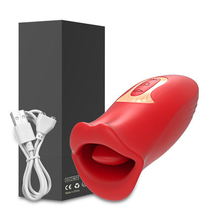 Clit ลิ้นเลีย Vibrator หญิงเซ็กซ์ทอยสำหรับผู้หญิงปากกัด Oral Clitoris Stimulator ดูดหัวนมการสำเร็จความใคร่อุปกรณ์ช่วยตัวเองสำหรับผู้หญิง