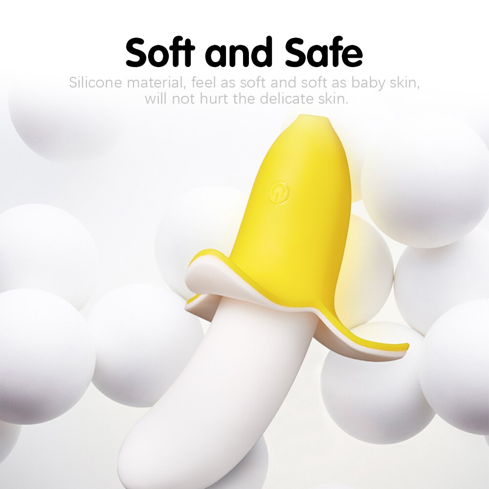 กล้วยรูป Clitoral Vibrator G-Spot กระตุ้นช่องคลอดซิลิโคน Dildo หญิง Masturbator น่ารักของเล่นสำหรับผู้ใหญ่เพศผู้หญิง