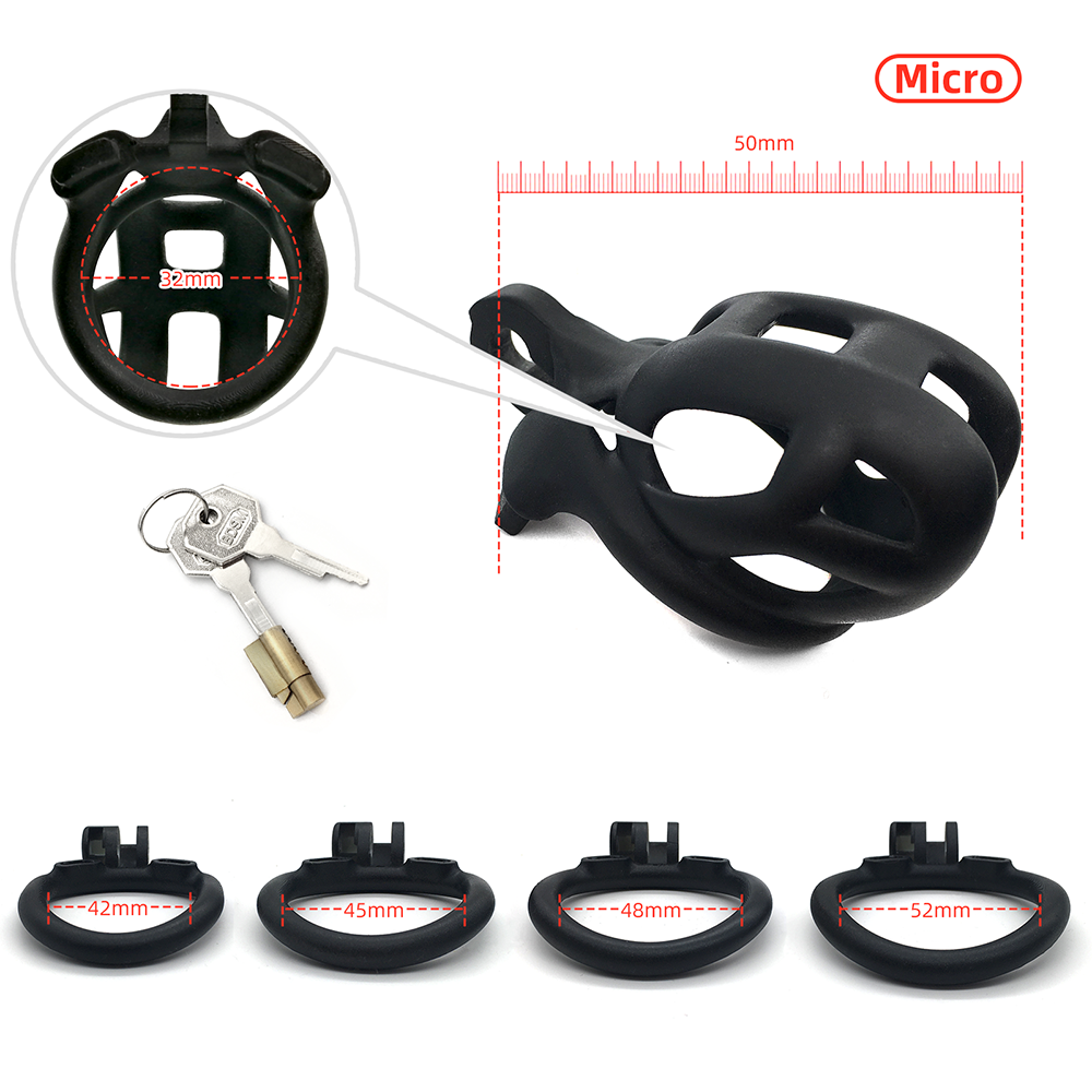 Cobra Male Chastity Device Kit Cock Cage Cock Ring BDSM Adult Games Sex Toys for Men Penis Ring Resin Sleeve PenisTrainer Cage