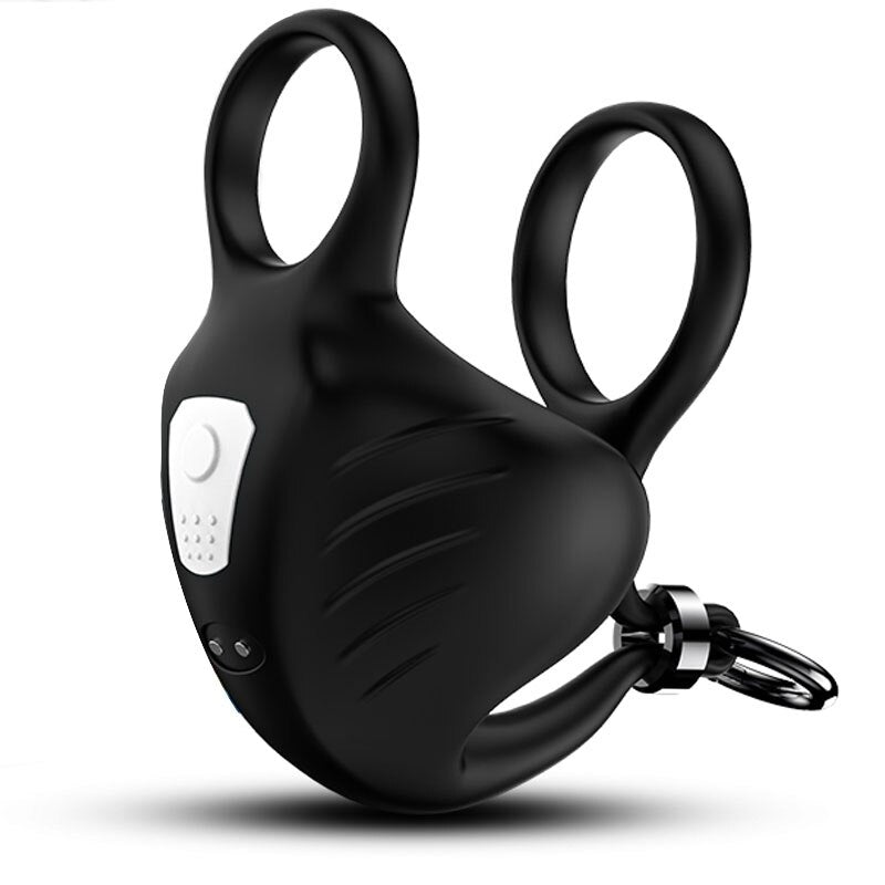 Cock Vibrator Testicle นวดอวัยวะเพศชาย Delay Ejaculation แหวนล็อคอัณฑะกระตุ้น Masturbator ชายเซ็กซ์ทอยสำหรับชายคู่