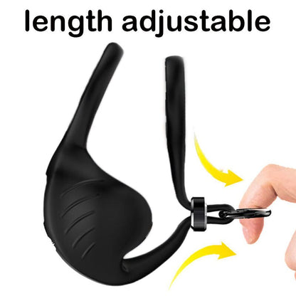 Cock Vibrator Testicle นวดอวัยวะเพศชาย Delay Ejaculation แหวนล็อคอัณฑะกระตุ้น Masturbator ชายเซ็กซ์ทอยสำหรับชายคู่