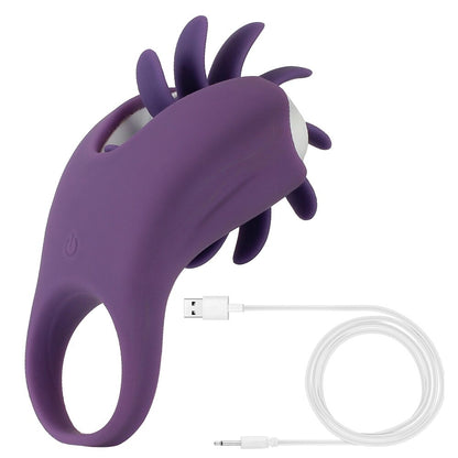 แหวนอวัยวะเพศชาย Cock Vibrator สำหรับคู่ผู้หญิงเลีย Vibrating ช่องคลอด Clit Stimulator G จุด Orgasm ล็อคชาย Cockring สำหรับผู้ชายของเล่น