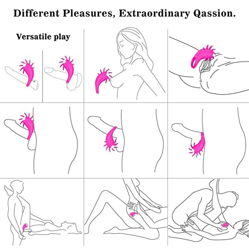 Penis Ring Cock Vibrator สำหรับคู่รัก ผู้หญิงเลีย ช่องคลอดสั่น Clit Stimulator G Spot Orgasm ล็อคชาย Cockring สำหรับผู้ชาย ของเล่น