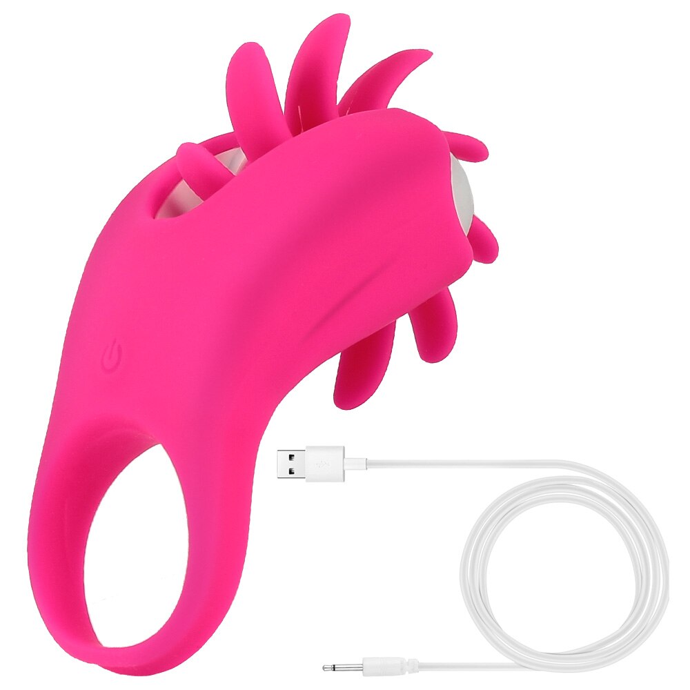 Penis Ring Cock Vibrator สำหรับคู่รัก ผู้หญิงเลีย ช่องคลอดสั่น Clit Stimulator G Spot Orgasm ล็อคชาย Cockring สำหรับผู้ชาย ของเล่น