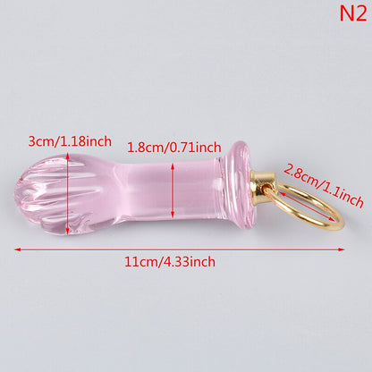 Crystal Glass Butt Plug Anal Sex Toys Anal Plug Glass Dildo Prostata Massager Anal Beads Butt Plug Sex Toys Women Men Gay